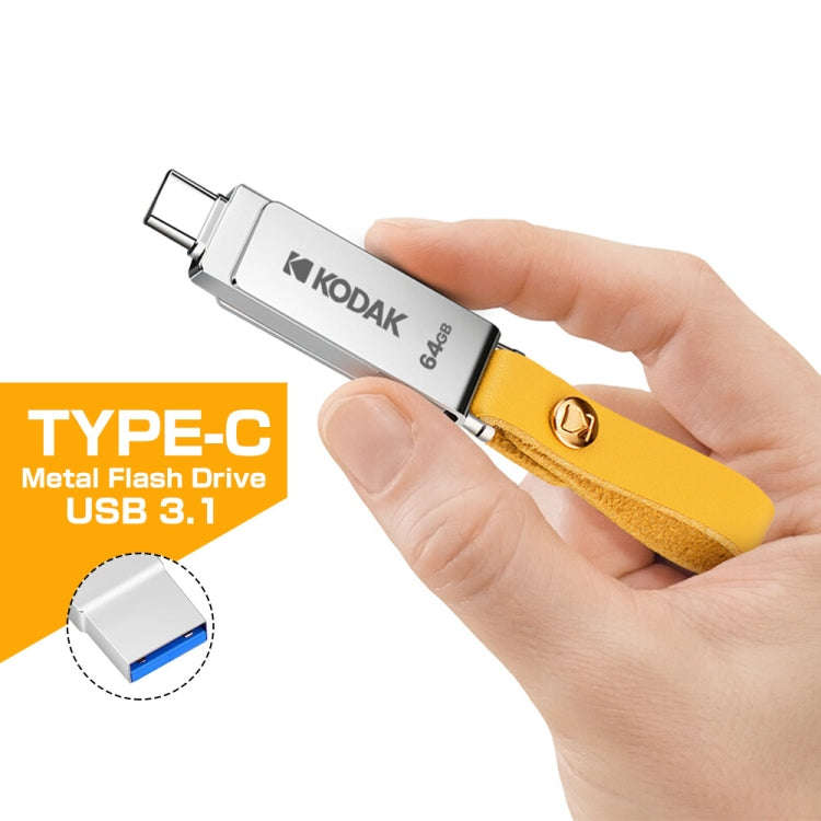 Kodak K243C 2 In 1 Type-C/USB-C + USB3.1 High-speed Transfer U disk, Capacity: 128GB