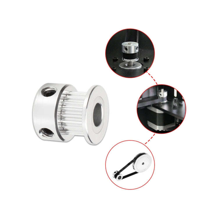 10 PCS GT2 3D Printer Synchronous Wheel Transmission Leather Pulley, Specification: 16 Tooth 6mm