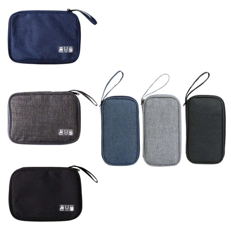 Power Hard Drive Digital Accessories Dustproof Storage Bag, Style: Data Cable Bag (Gray)