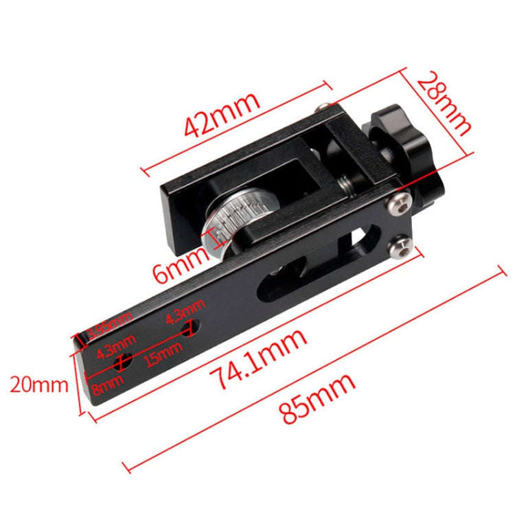3D Printer Accessories Synchronize Band Stretching Adjustment Fixed Tight Device(Black)