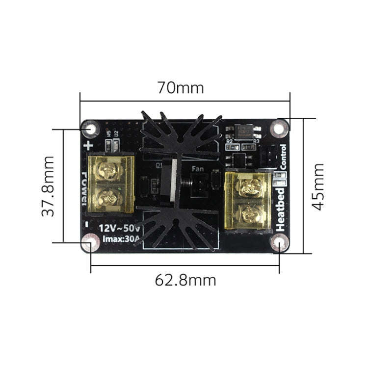 3D Printer Motherboard High Power Hot Bed Module MOS Tube Power Expansion