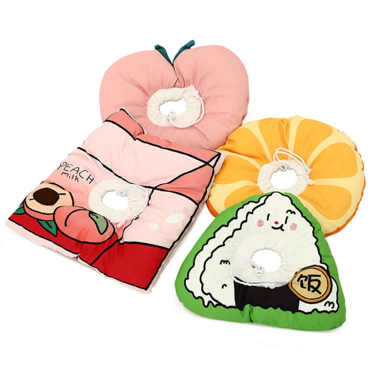 Cat Elizabeth Collar Kitten Anti-licking Collar Head Cover, Size: S(Peach)