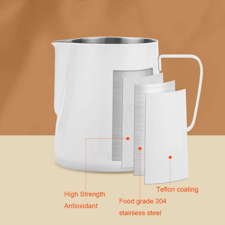304 Stainless Steel Coffee Pot with Scale, Spec: 350ml (Retro Beak)