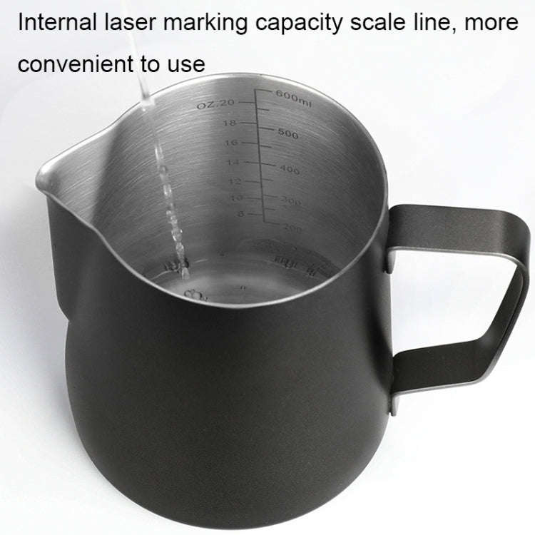 304 Stainless Steel Coffee Pot with Scale, Spec: 350ml (Retro Beak)