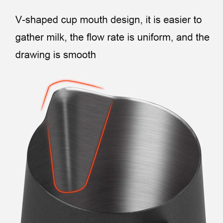 304 Stainless Steel Coffee Pot with Scale, Spec: 350ml (Retro Beak)