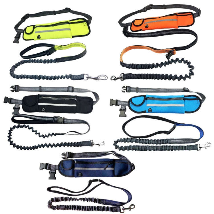Pet Run Traction Rope Portable Waist Bag(Orange)