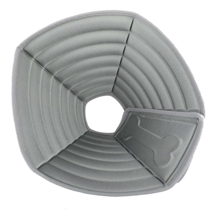 Pet Grooming Anti-Bite Neck Ring, Specification: XL(Grey)