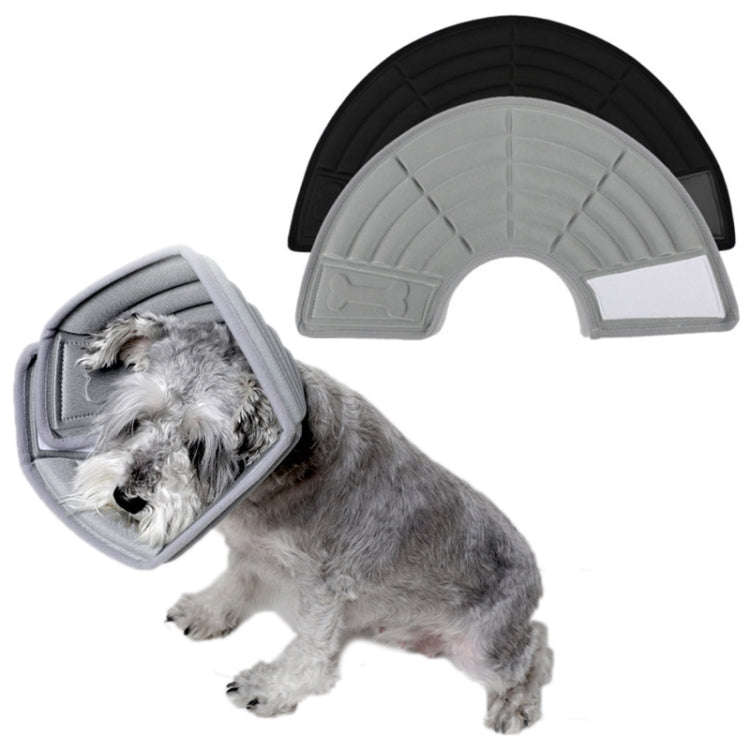 Pet Grooming Anti-Bite Neck Ring, Specification: XL(Grey)