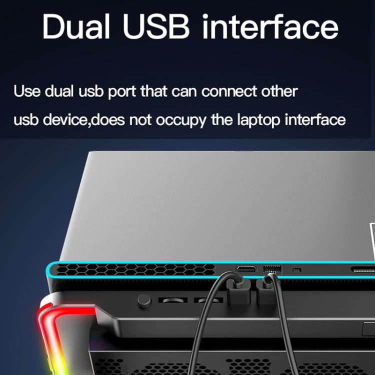 CoolCold F5  Laptop Radiator Bracket Office Desk Adjustable Laptop Cooler,Style: Fantasy Edition