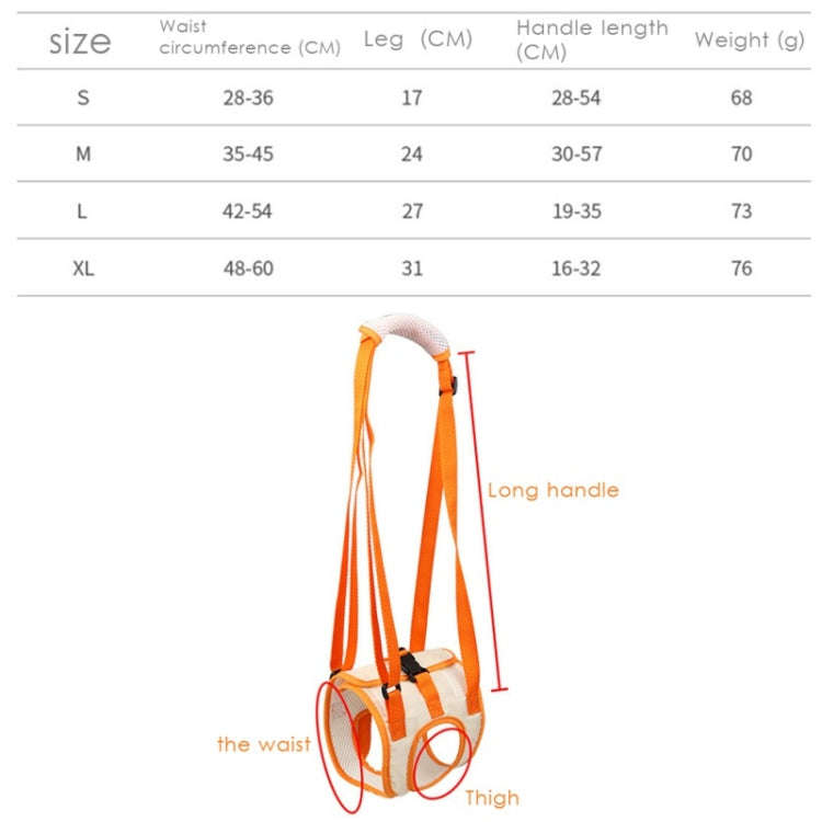 Pet Leash Assistive Belt For Postoperative Disabled Elderly Dogs Hind Legs L