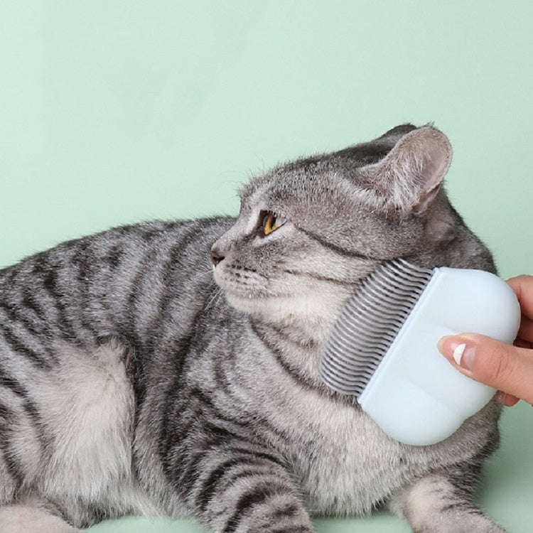 Pet Hair Removal Shell Comb Cat Tickling Massage Comb(Pink)
