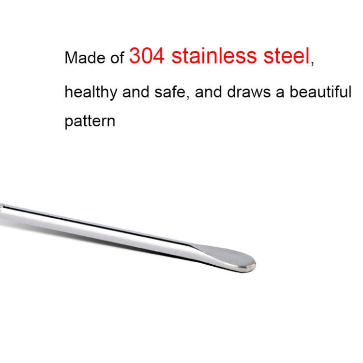 CC-608 304 Stainless Steel Coffee Stick Flower Needle(OPP Packaging)