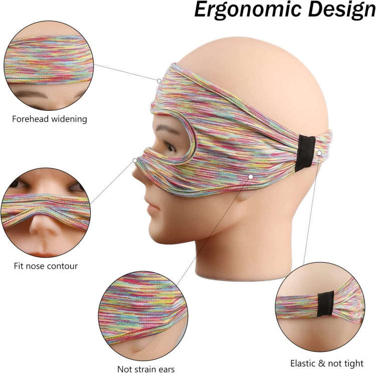 VR Glasses Head-mounted Breathable Sweat-proof Eye Mask(Navy)
