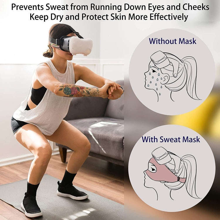 VR Glasses Head-mounted Breathable Sweat-proof Eye Mask(Colorful)