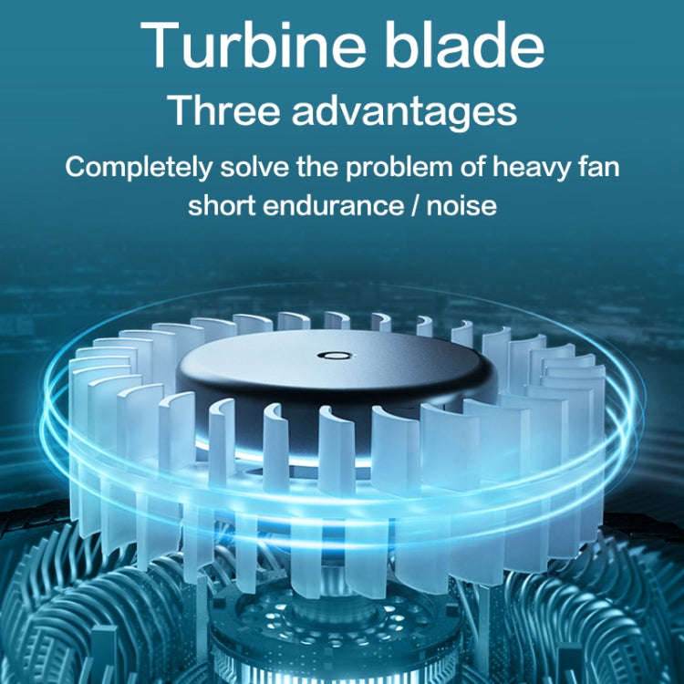 Lazy Hanging Neck Fan Bladeless Silent Sports Fan,Model: T36 Black 3000 mAh