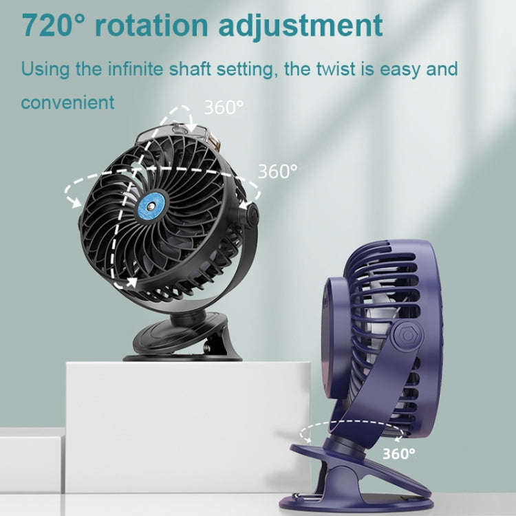 USB Charging Desktop Clip Style Cooling Fan, Spec: Spray (Pink)