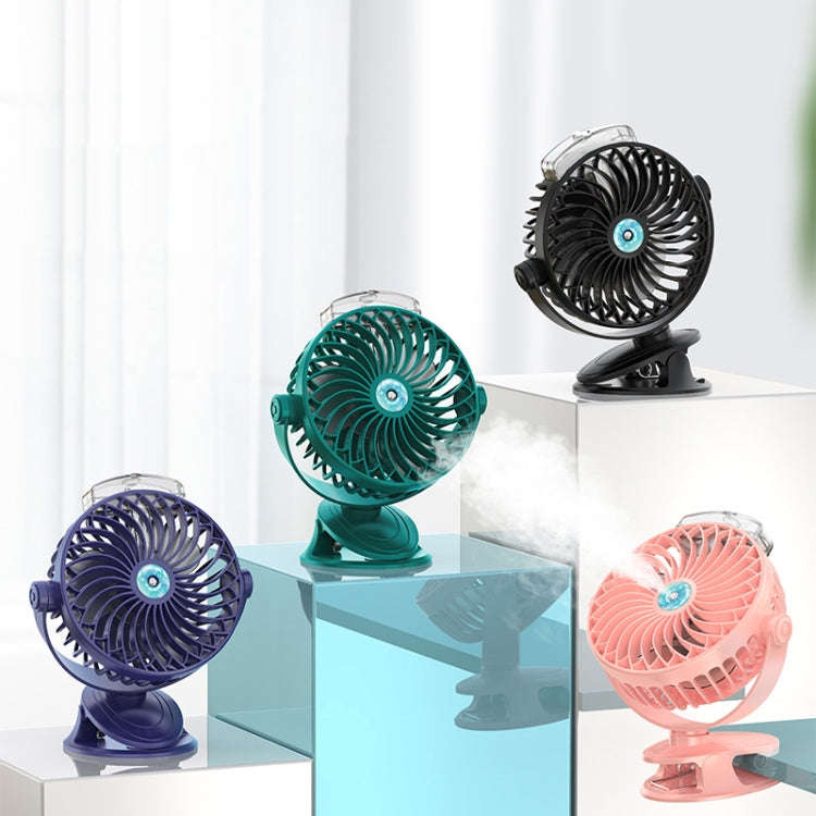 USB Charging Desktop Clip Style Cooling Fan, Spec: Spray (Pink)
