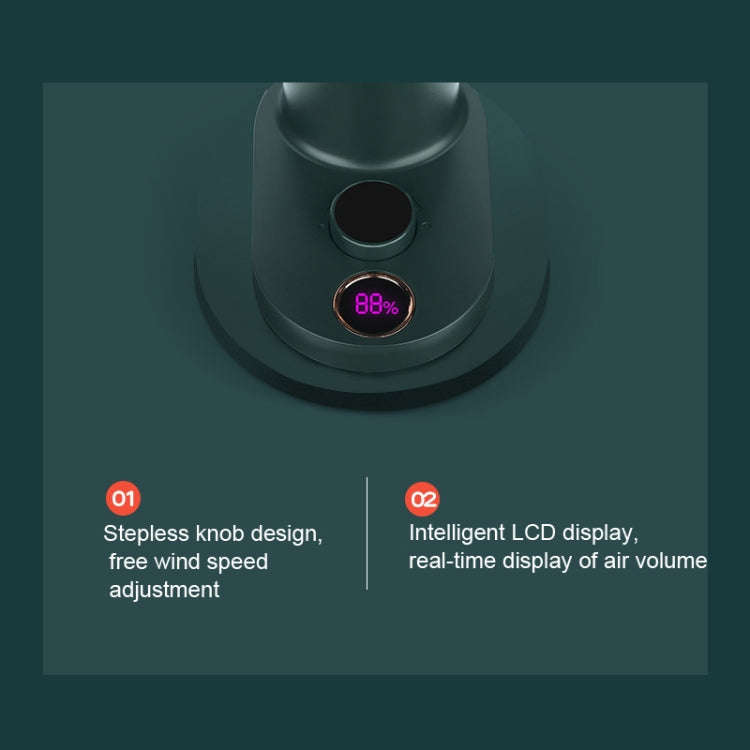 Smart Remote Control Usb Charging Shaking Head Desktop Fan Stroller Clip Fan(Black)