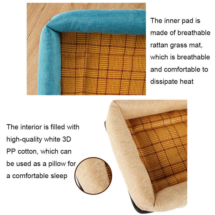 YD-XD03 Summer Pet Breathable Cooler Mat Pet Bed, Size: 40x30cm(Gray Blue)