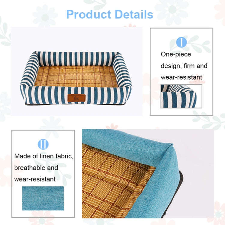 YD-XD03 Summer Pet Breathable Cooler Mat Pet Bed, Size: 40x30cm(Gray Blue)