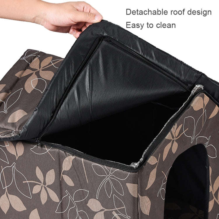 Outdoor Waterproof Oxford Cloth Pet Nest Pet Tent, Size: S(Leaves)