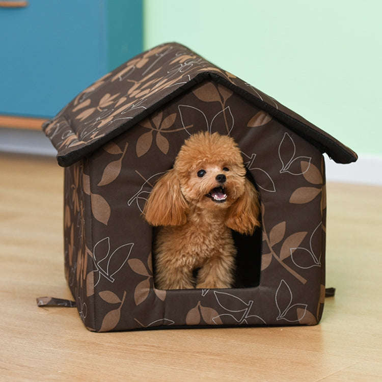 Outdoor Waterproof Oxford Cloth Pet Nest Pet Tent, Size: S(Leaves)