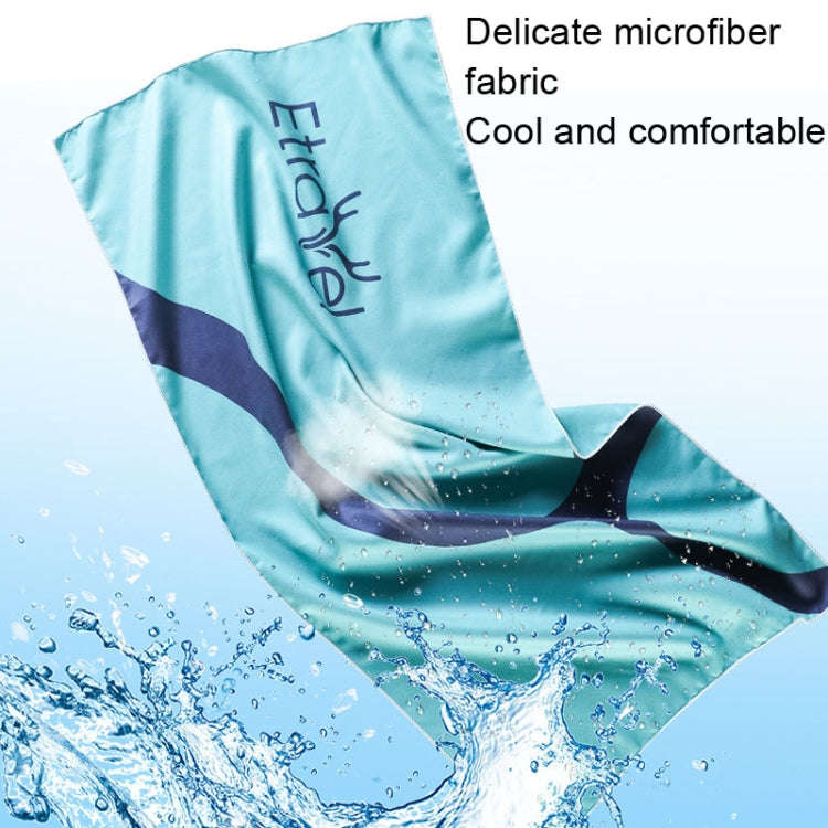 Etravel Sports Quick-drying Towel Double-sided Fleece Bath Towel, Color: Small Red+Towel