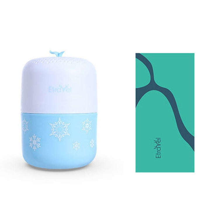 Etravel Sports Quick-drying Towel Double-sided Fleece Bath Towel, Color: Small Blue+Towel
