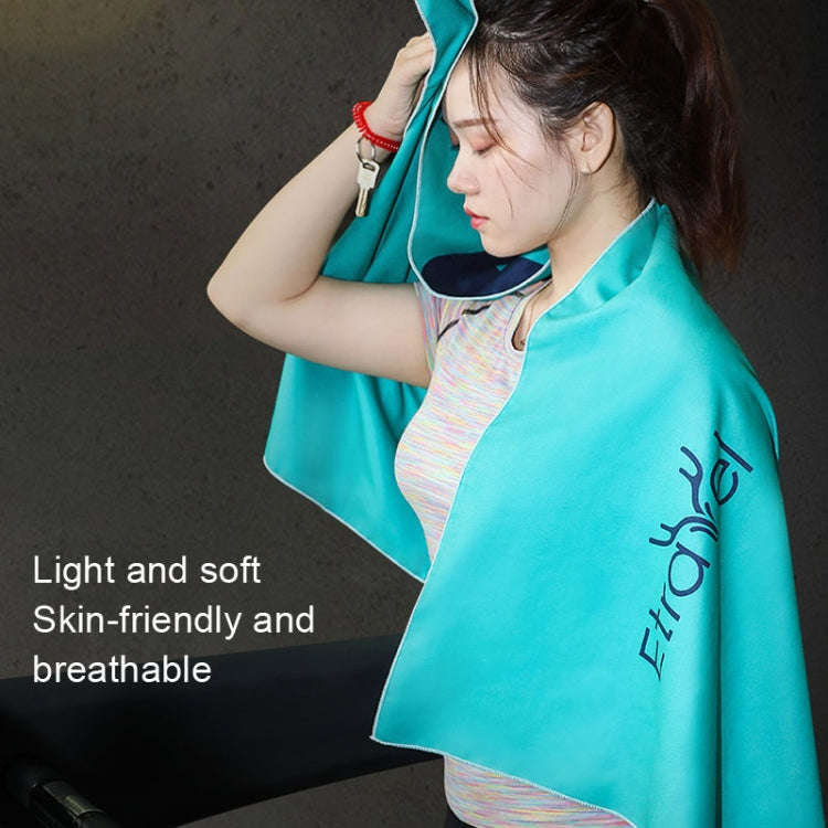 Etravel Sports Quick-drying Towel Double-sided Fleece Bath Towel, Color: Large Red+Bath Towel