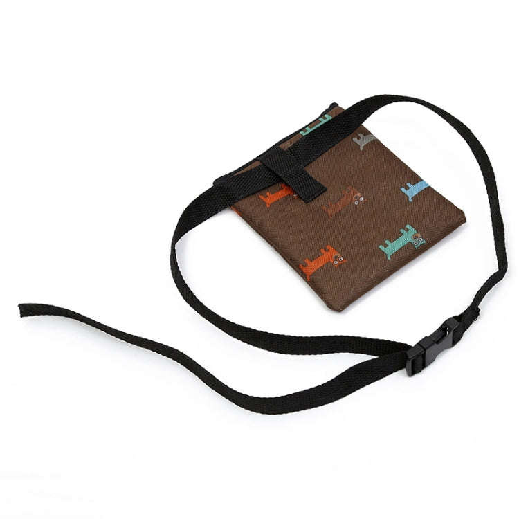 Pet Training Bag Outdoor Snack Bag Dog Food Waist Bag(Brown)