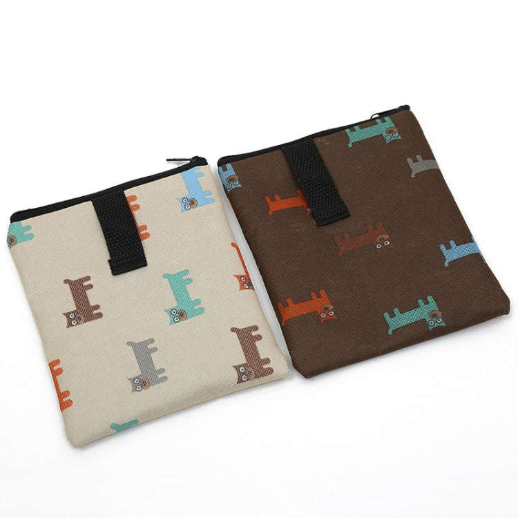 Pet Training Bag Outdoor Snack Bag Dog Food Waist Bag(Brown)