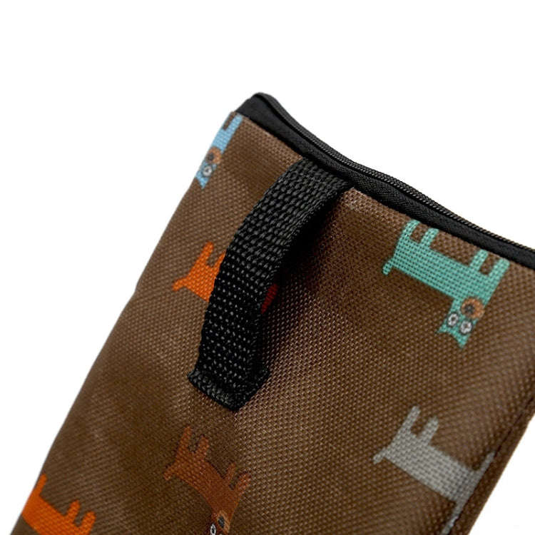 Pet Training Bag Outdoor Snack Bag Dog Food Waist Bag(Brown)
