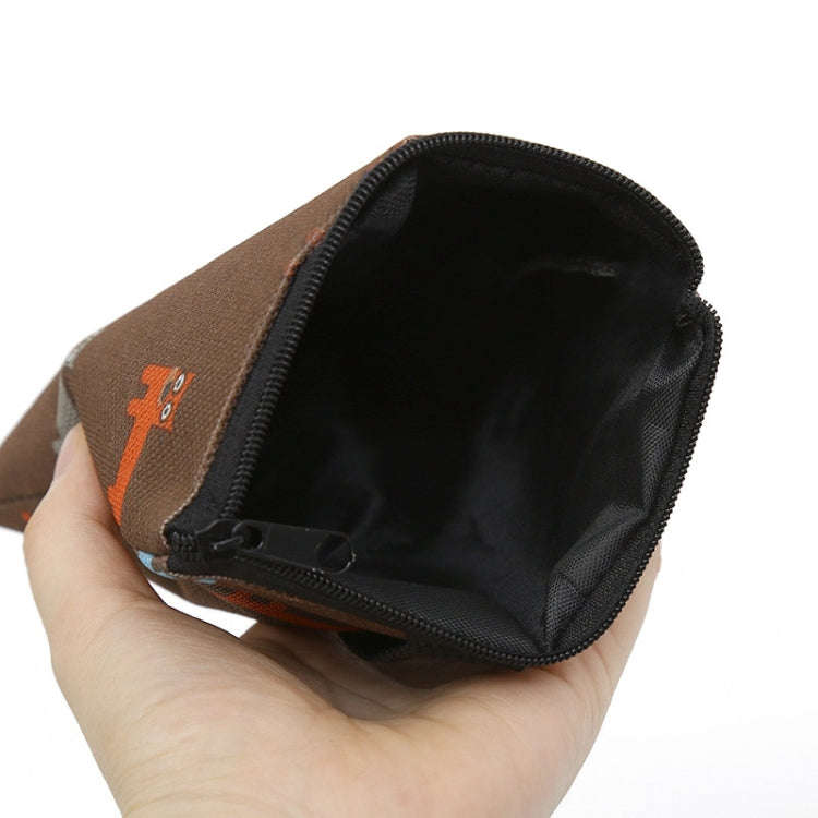 Pet Training Bag Outdoor Snack Bag Dog Food Waist Bag(Brown)