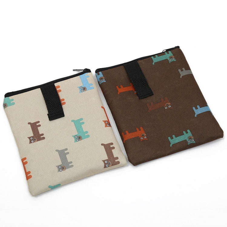 Pet Training Bag Outdoor Snack Bag Dog Food Waist Bag(Beige)
