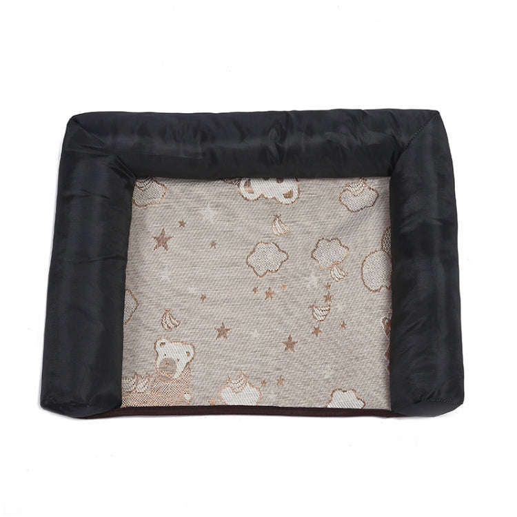Pet Breathable And Cooler Mat Pet Bed, Specification: S(Black)