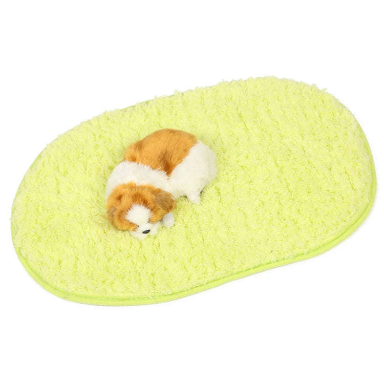 Pet Deep Sleep Plush Pad Pet Bed, Specification: 50x80cm(Matcha Green)