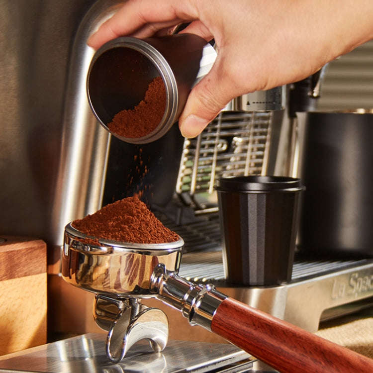 Coffee Machine Powder Cup Sieve Brewing Head Appliance, Color: Dark Black (51mm)