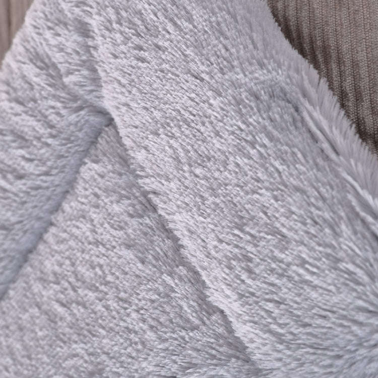Double Sided Pet Mat Four Seasons Warm Dog Blanket,Size: M(Wick Strip Dark Blue)