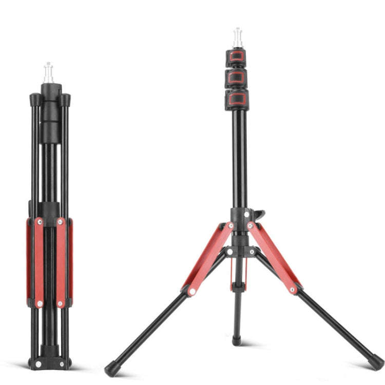 Aluminum Alloy Folding Mobile Phone Stand Live Selfie Floor Stand(Red)