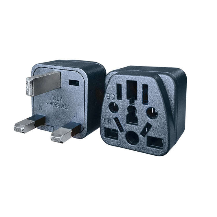2 PCS WY-7 10A 250V UK Plug Converter(Black)