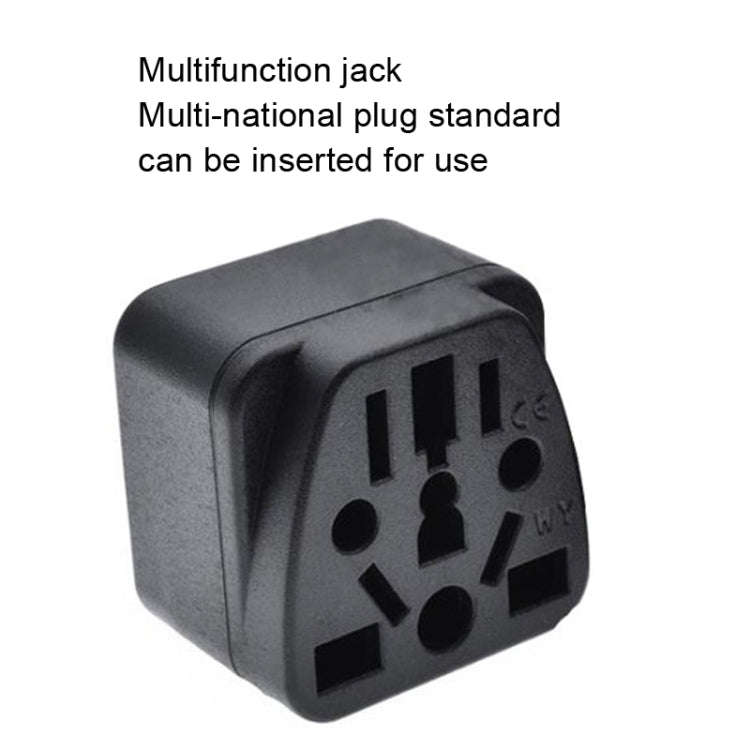 10 PCS WY-6 10A 250V Porous US Conversion Plug(Black)