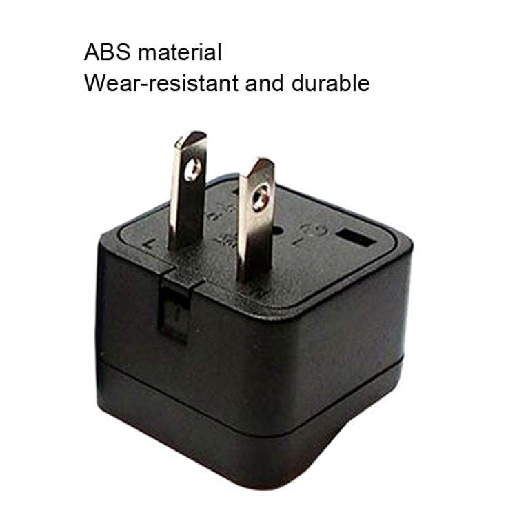 10 PCS WY-6 10A 250V Porous US Conversion Plug(Black)