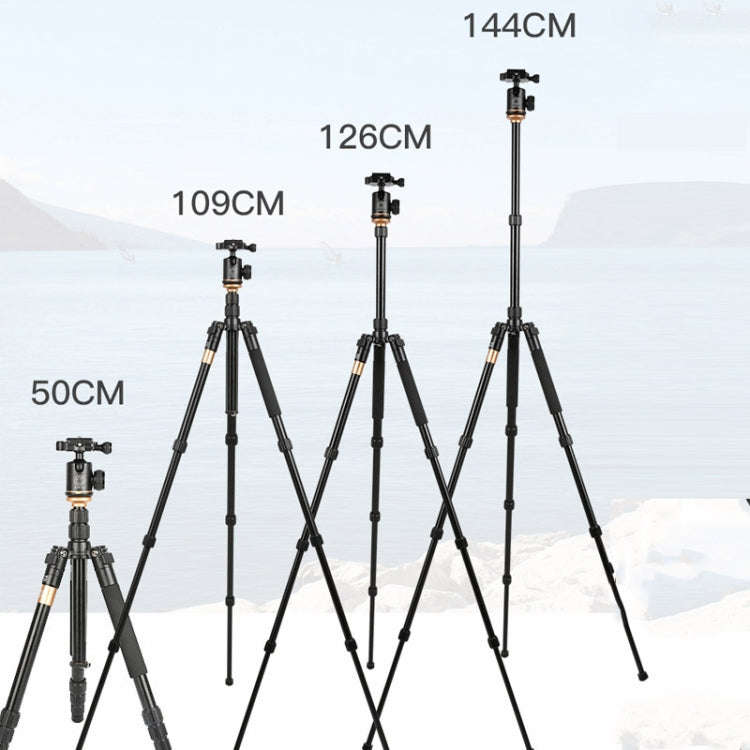 QingZhuangShiDai Q999S Portable Projector Photography Camera Live Gimbal Tripod(Black)