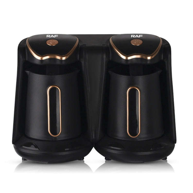 RAF R.109 Household Heating Coffee Pot Portable Office Coffee Tea Maker, EU Plug(Black Gold)
