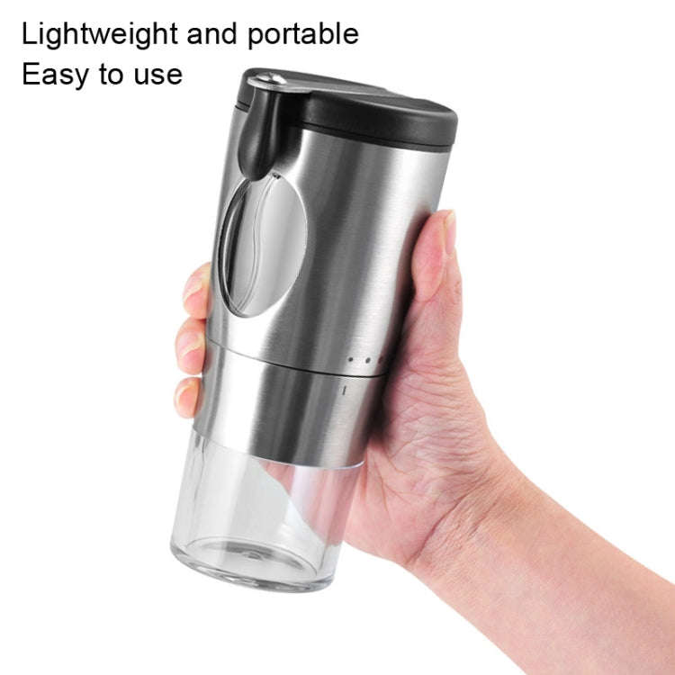 Manual Coffee Bean Grinding Machine Household Small Portable Coffee Machine(Stainless Steel)