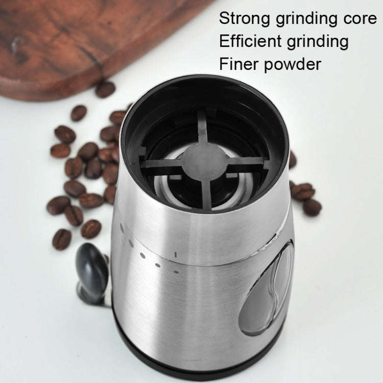 Manual Coffee Bean Grinding Machine Household Small Portable Coffee Machine(Stainless Steel)