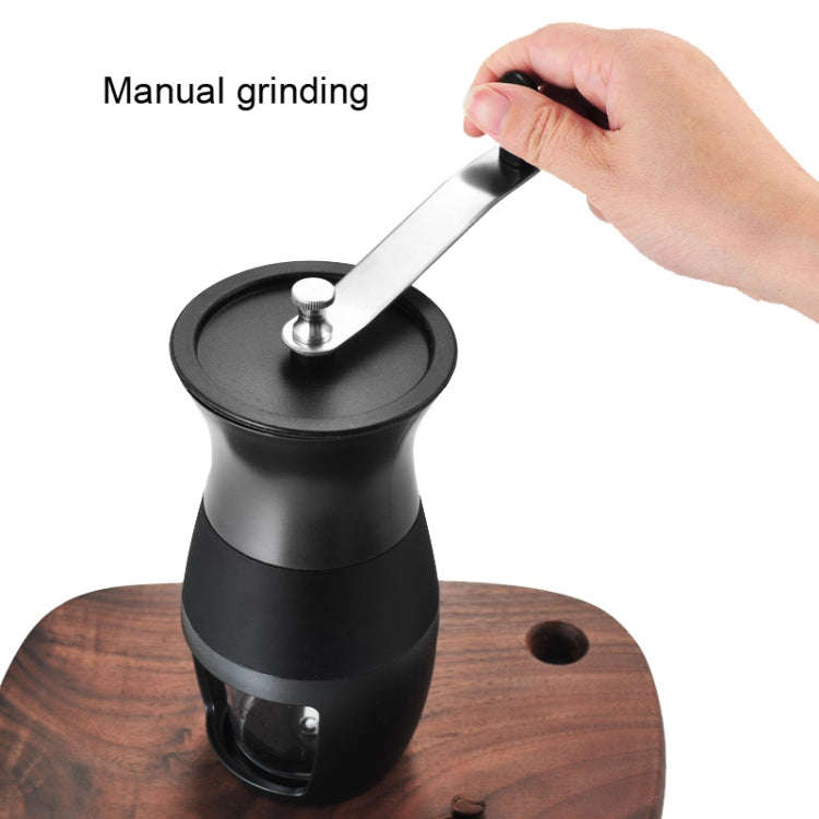 Hand Shaking Coffee Grinding Bean Machine Home Portable Coffee Machine(Black)