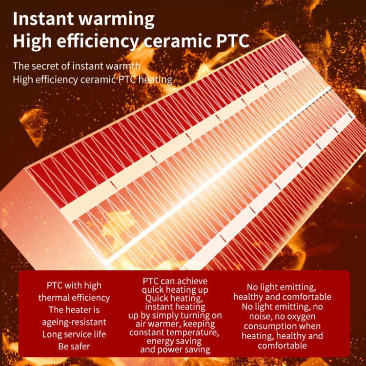 Household Fast Heating Shaking Head Electric Heater Thermostatic Heaters, Spec: US Plug