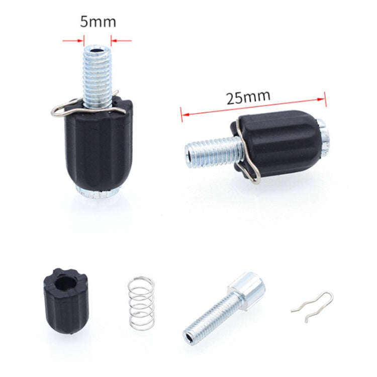 20 PCS Mountain Bike M5 Variable Speed Brake Adjustment Screw(Black)