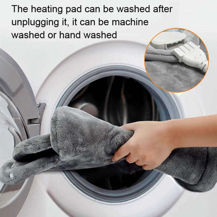 60W  Electric Feet Warmer For Women Men Pad Heating Blanket US Plug 120V(Dark Gray)